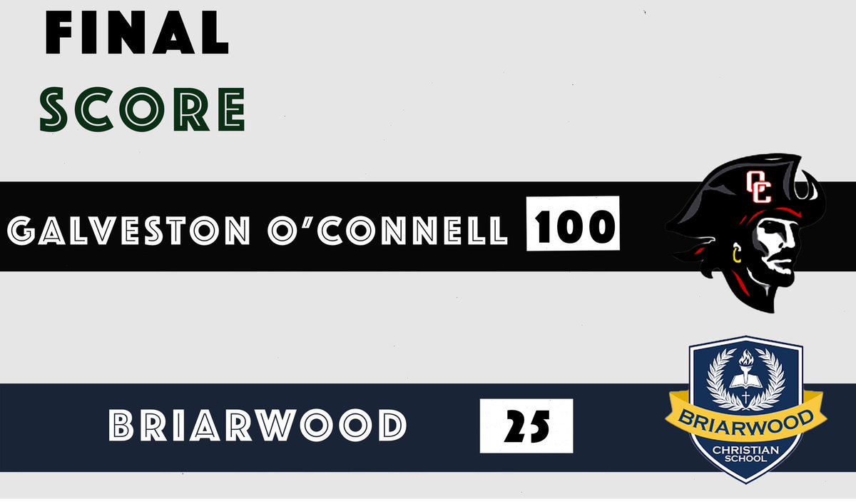 The Bucs finish out the district schedule undefeated with a home win on senior night over Briarwood!  They finish the regular season 29-5 overall!  Next up will be the playoffs.  Details to be announced! 🏀🏴‍☠️