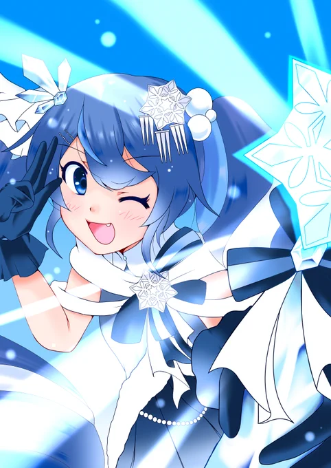 体がまだ痛いですが、なんとか雪ミク2025・クリスタルさんが完成しました。 #雪ミク2025 #SNOWMIKU2025