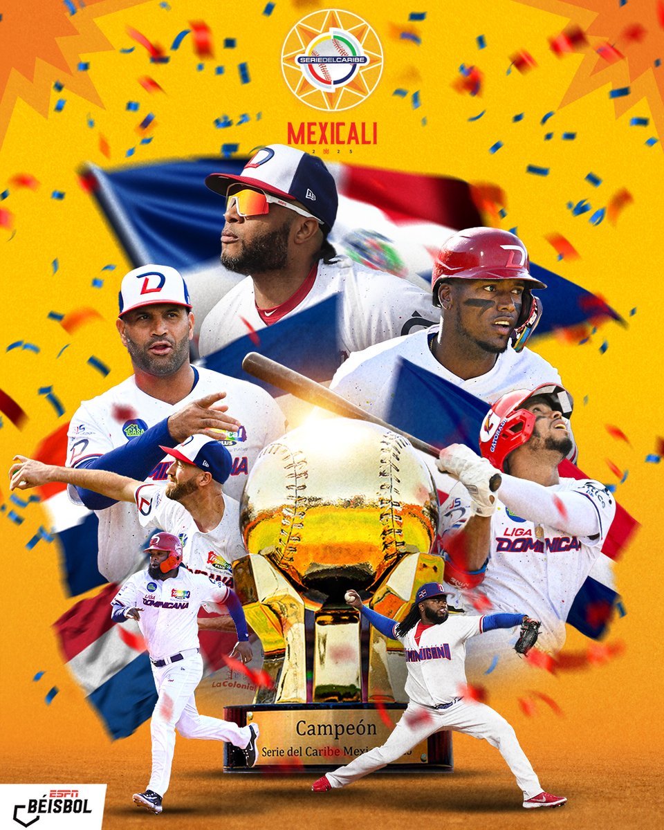 ¡Los Leones del Escogido son los campeones de la #SerieDelCaribe2025! 🔥🤩🇩🇴