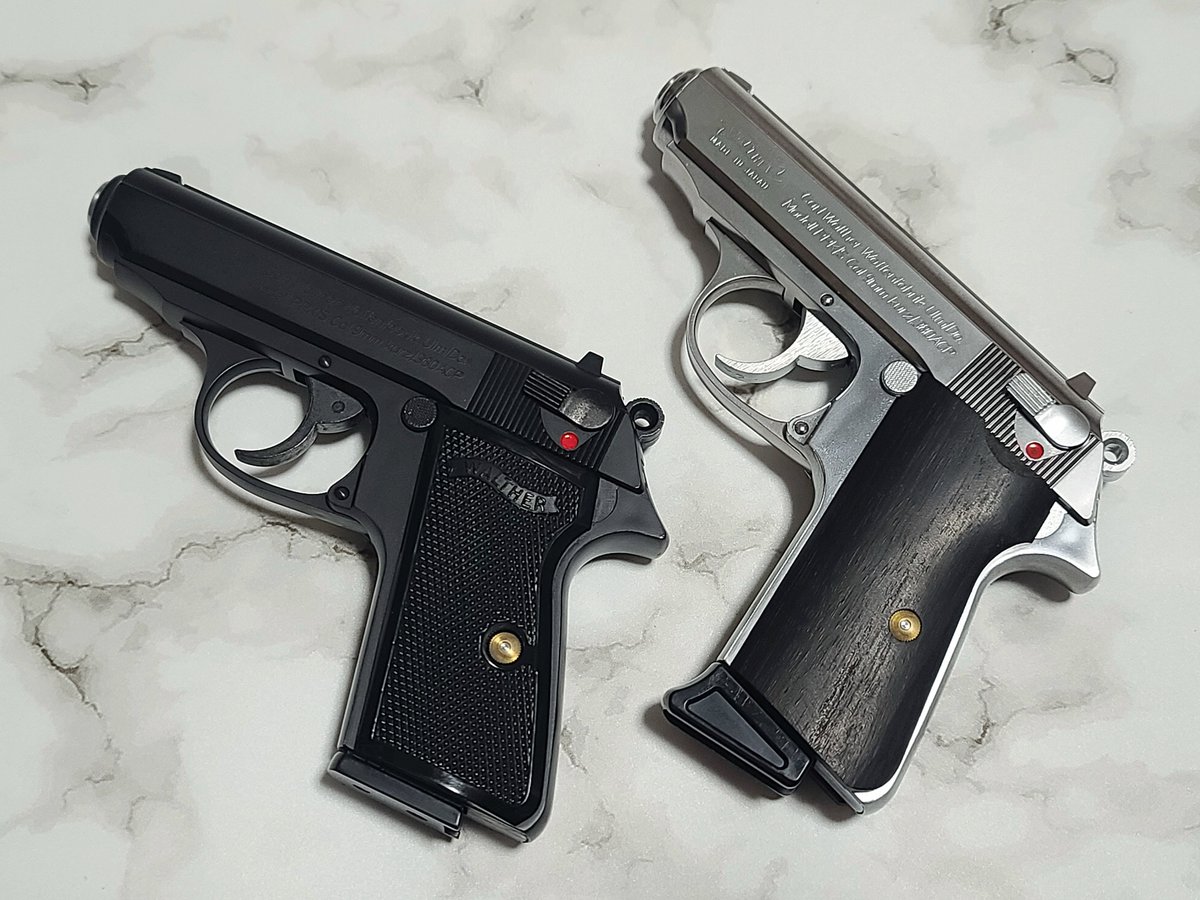 「PPK/S用のガス漏れマガジンをまた生やす。バンパーがフラット加工されてたので参」|にくてんＰのイラスト