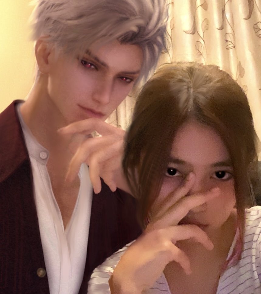 phi_draws's tweet photo. Sylus and Me 🙈🫶🏻 #Sylus #LoveandDeepspace https://t.co/D2E5qdpQVT