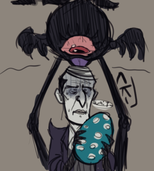 Caokk0's tweet photo. i just love this old guy #Maxwell #maxwellcarter #william #maxwelldst #dst #dstwilliam #DontStarveTogether #dontstarve #fanart #game https://t.co/hKJjXsTHfS