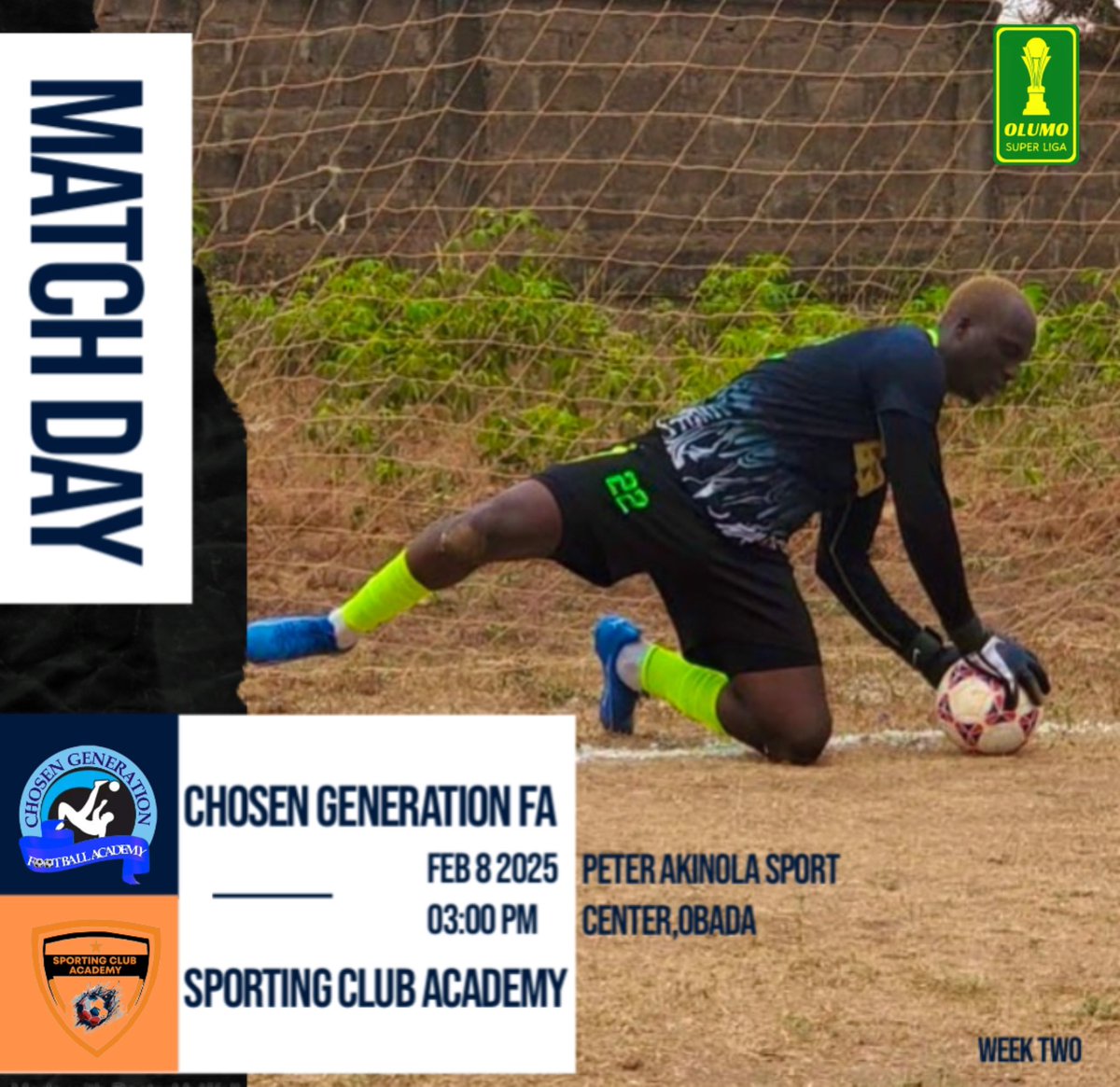 Sporting_CA's tweet photo. M A T C H - D A Y 

🆚 Chosen Gen F C 
03:00 PM 
Peter Akinola Foundation Sport Center, Obada 

We’ve got 15 Free Match Pass Tickets available for Our Fans for todays match 
First Come First Serve!!!

#sportingca #Theorangeboys #TogetherWeRise #Olumosuperliga https://t.co/opHNkE92k2