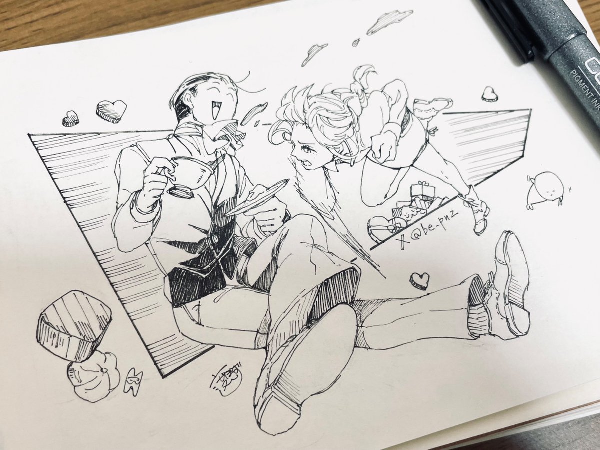 mk8eco's tweet photo. 節分とバレンタイン同時にやる勇者♀と魔王♂ https://t.co/njbGPpK5qL