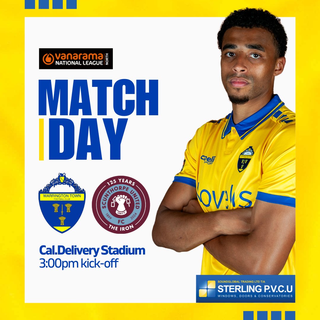 It's Matchday! 🟡

🆚 <a href="/SUFCOfficial/">Scunthorpe United FC</a>
🏟️ Cal.Delivery Stadium
⏰ 3:00pm kick-off
🏆 <a href="/TheVanaramaNL/">Rocco 🇲🇸</a>   North

🎟️ pulse.ly/hhiw8ndsty