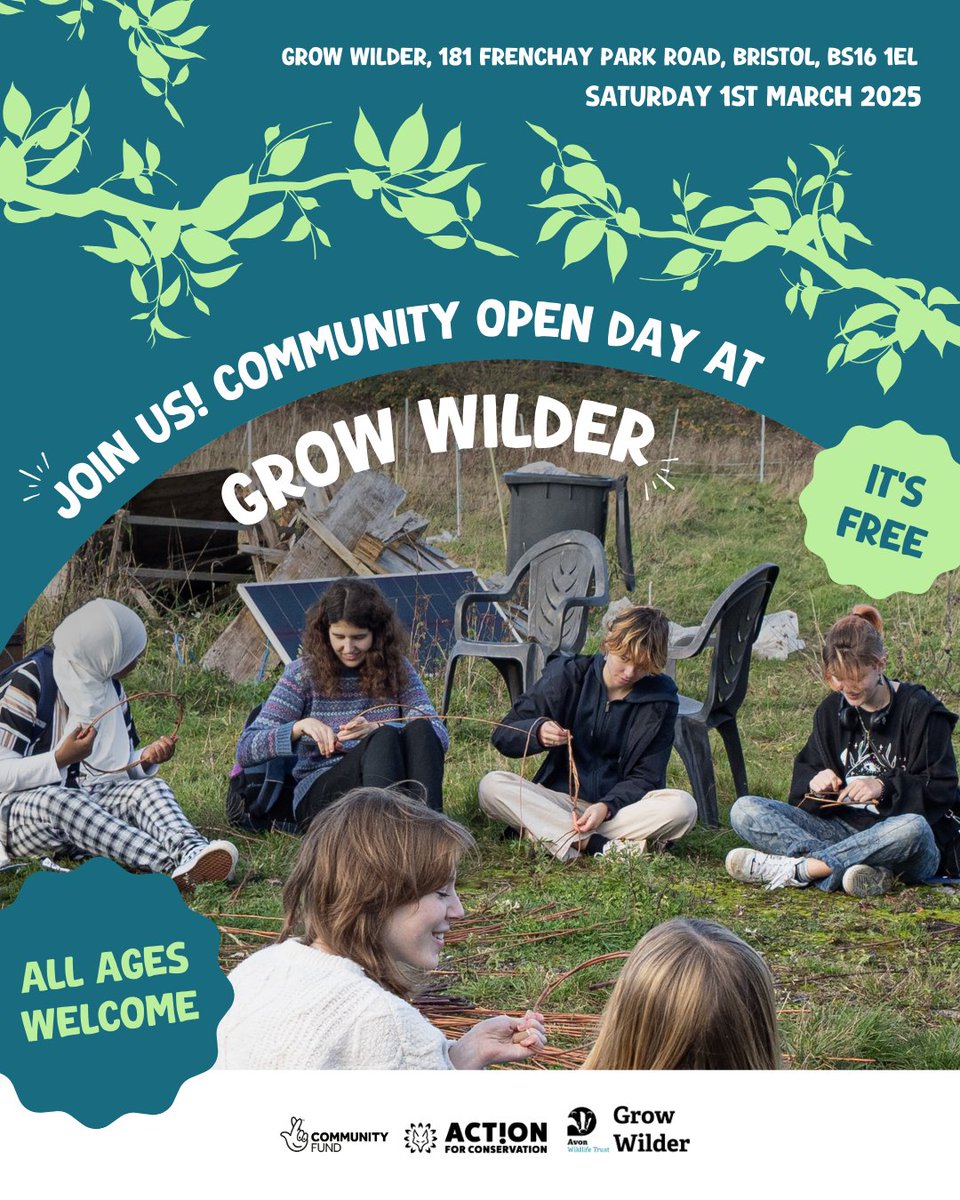 Avon Wildlife Trust (@avonwt) on Twitter photo 🌱 SPRING into action at our Community Open Day at Grow Wilder! 🌱
🗓️ Saturday 1 March, 10 - 4
Enjoy the changing season and get an ✨ exclusive ✨ look at a new site we're restoring for nature with the young people that are creating it: eventbrite.co.uk/e/grow-wilder-…
<a href="/Action4Conserv/">Action for Conservation</a> 🌱 SPRING into action at our Community Open Day at Grow Wilder! 🌱
🗓️ Saturday 1 March, 10 - 4
Enjoy the changing season and get an ✨ exclusive ✨ look at a new site we're restoring for nature with the young people that are creating it: eventbrite.co.uk/e/grow-wilder-…
<a href="/Action4Conserv/">Action for Conservation</a>
