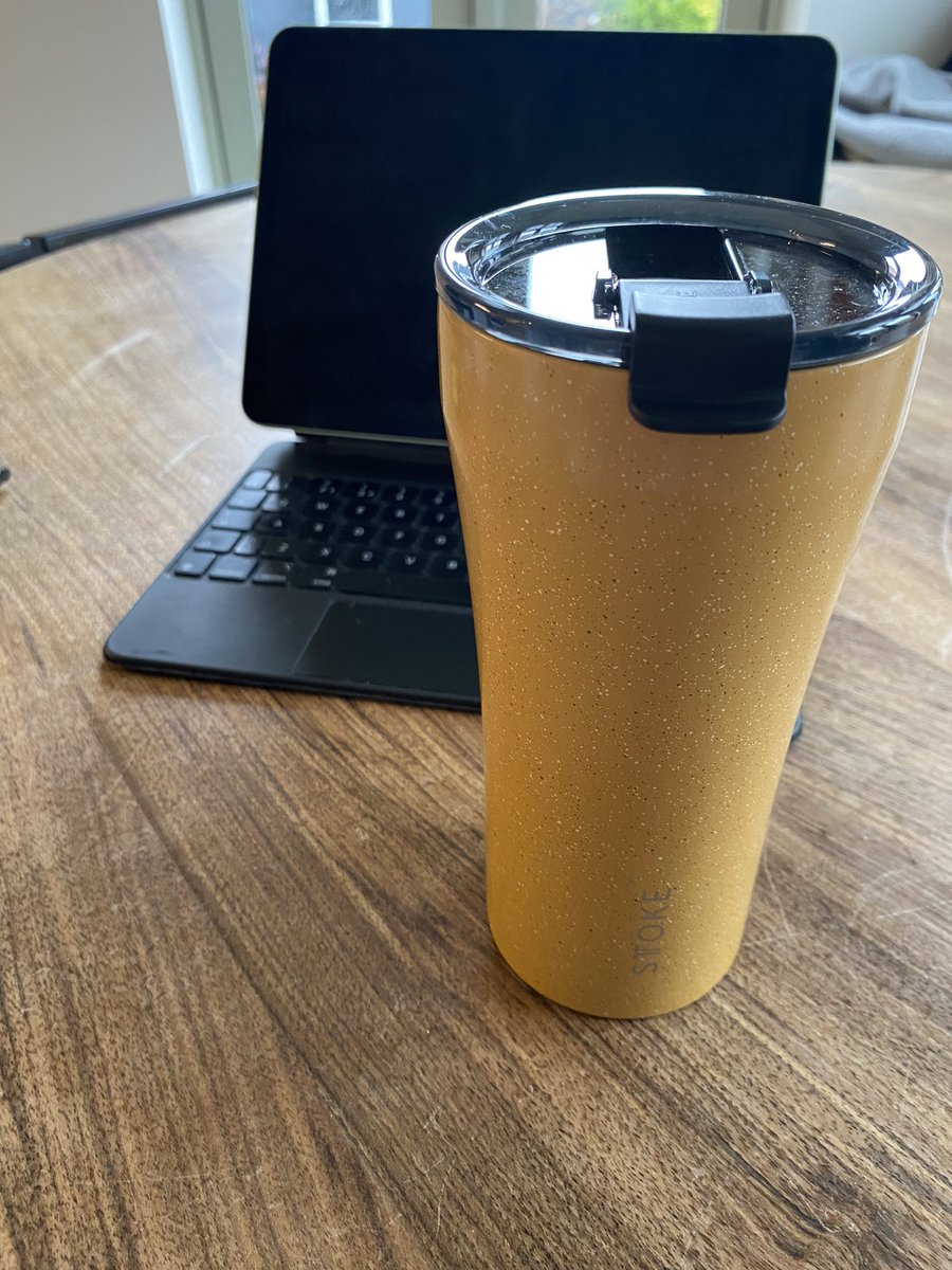 TaralyonG's tweet image. New coffee mug… got it for half price… and it really works at keeping coffee hot for a long time!!! #success #Stoke 🔥