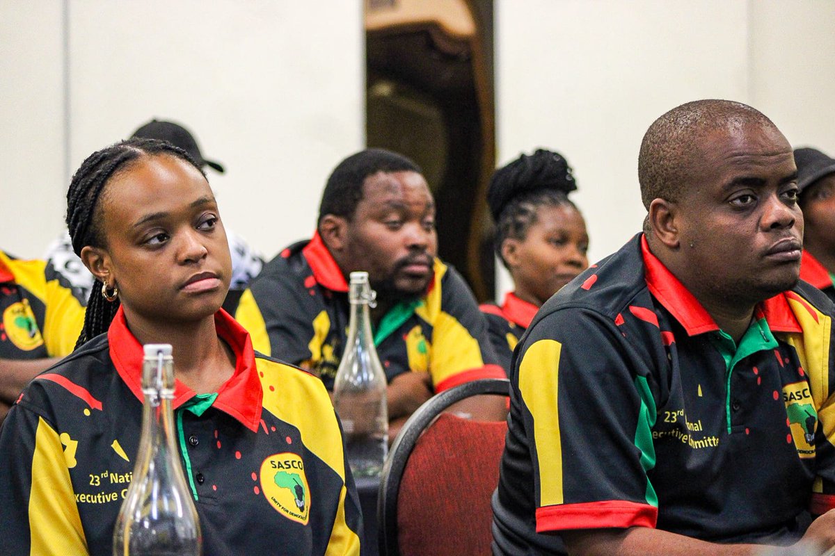 SascoNational's tweet photo. [IN PICTURES 📸] DAY 2 of the National Executive Committee Meeting is in full swing.

🖤💚💛❤️
#rtlc2025 
#sasco34 
#SASCOyabafundi https://t.co/PI7EWqXmZm