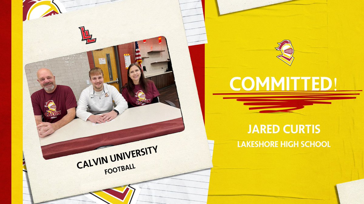 Congratulations to Jared Curtis on  committing to Calvin University to continue his academic and athletic career!  #LancerUp