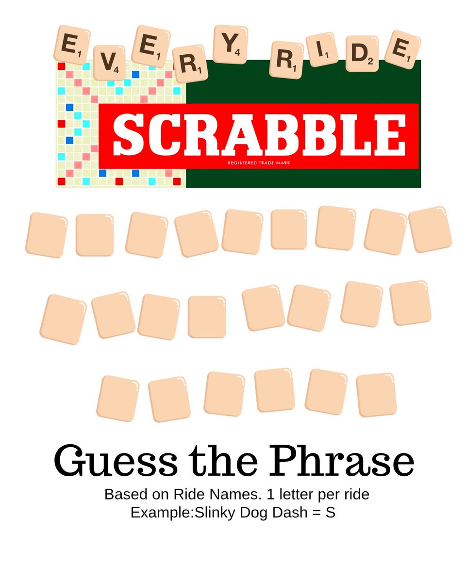 RideEvery's tweet image. Here it is, your Scrabble game board. It’s a phrase. This is the amount of letters you will get! Rearrange, solve, submit your guess.. Good Luck.