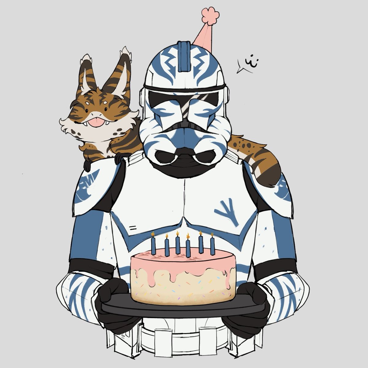 another year older :3 🎂

#clonetrooper #twc #cloneoc #clonewars #starwarsart