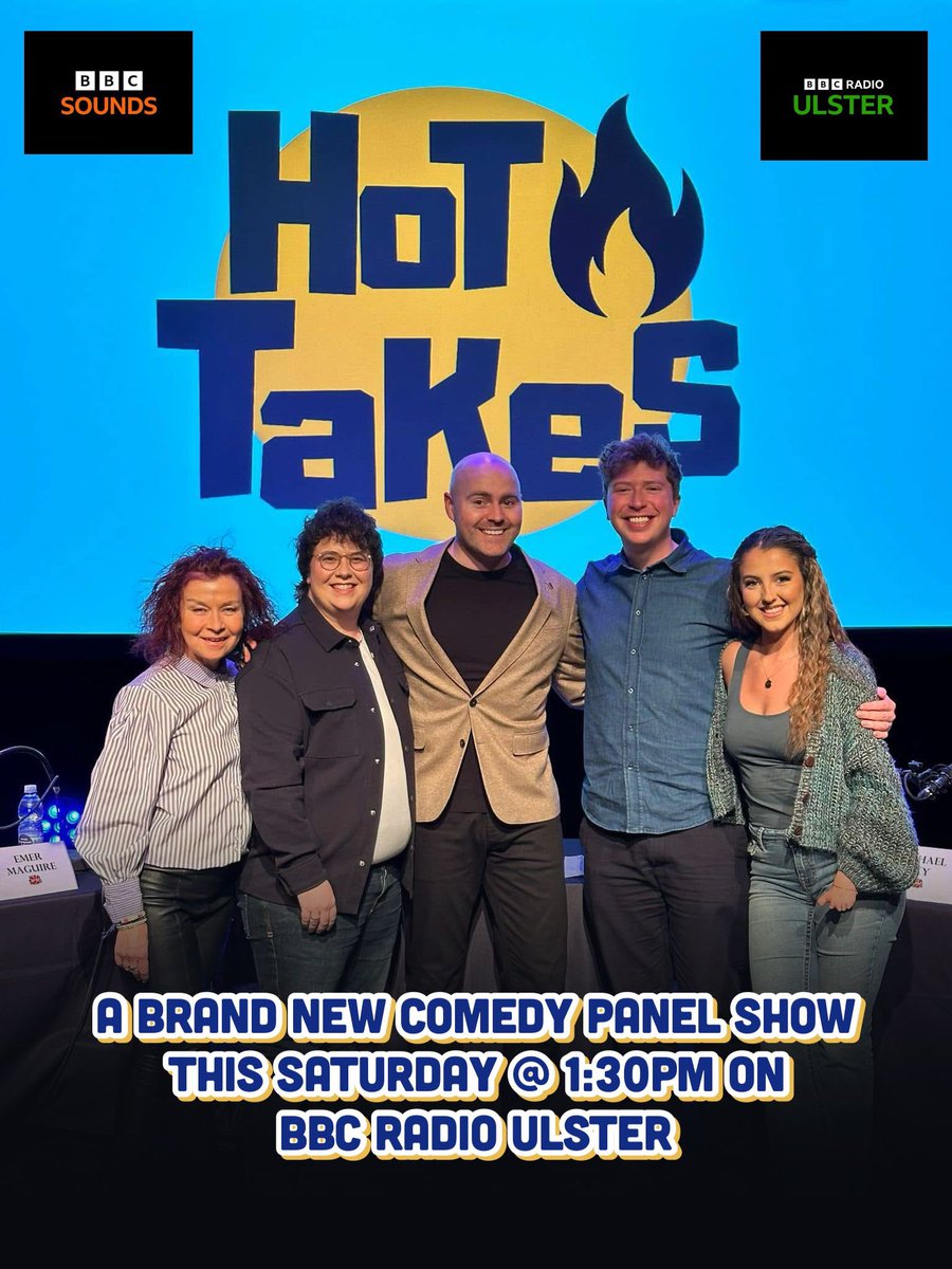 🔥 𝗛𝗼𝘁 𝗧𝗮𝗸𝗲𝘀 | 𝗕𝗕𝗖 𝗥𝗮𝗱𝗶𝗼 𝗨𝗹𝘀𝘁𝗲𝗿 |  𝗧𝗼𝗱𝗮𝘆 𝗮𝘁 𝟭.𝟯𝟬𝗽𝗺 🔥

Don’t forget to tune into our brand new panel show today at 1.30pm live on BBC Radio Ulster! You can also listen back on the link ⬇️  <a href="/paddyraffcomedy/">Paddy Raff</a> <a href="/BigDirtyFry/">Michael Fry</a> 
bbc.co.uk/programmes/m00…