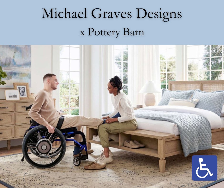 SPINALpedia's tweet image. See the newly designed pieces from Pottery Barn designed by Michael Graves Designs. 
Design features include thoughtfully-placed armrests, footrest space under dressers and ADA-compliant hardware 
potterybarn.com/shop/new/micha… 
#accessibledesign #universaldesign #accessiblefurniture