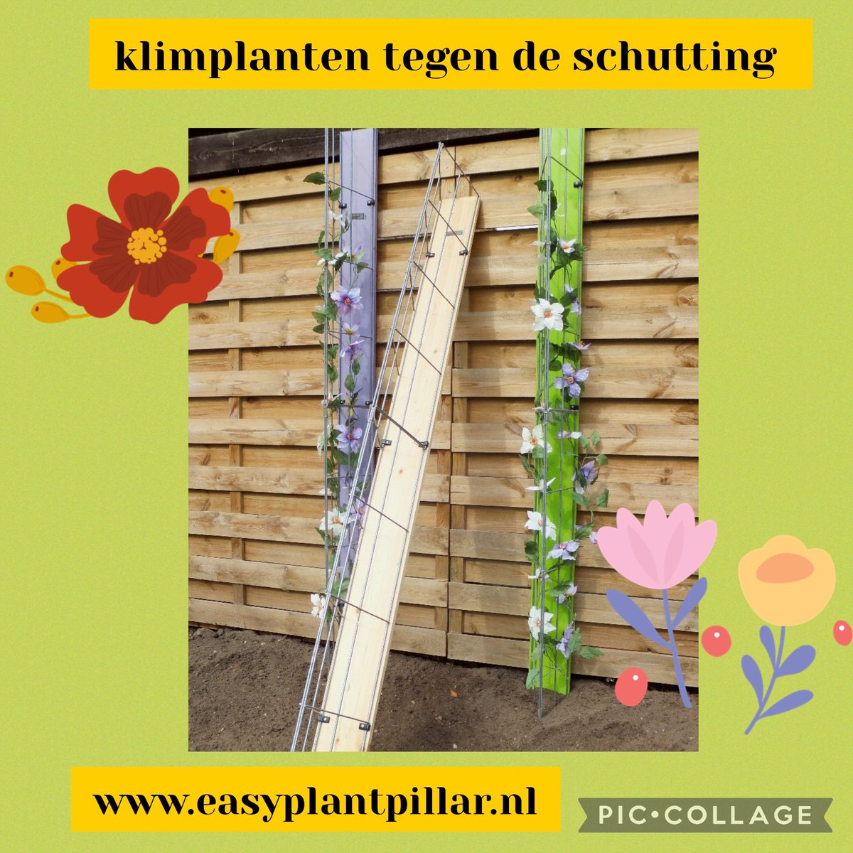 Easy Plant Pillar climbing plant racks. Vertical gardening with vegetables, fruit and support for other plants, more than 40 models. The Wire Racks do not rust and are extendable.
easyplantpillar.nl