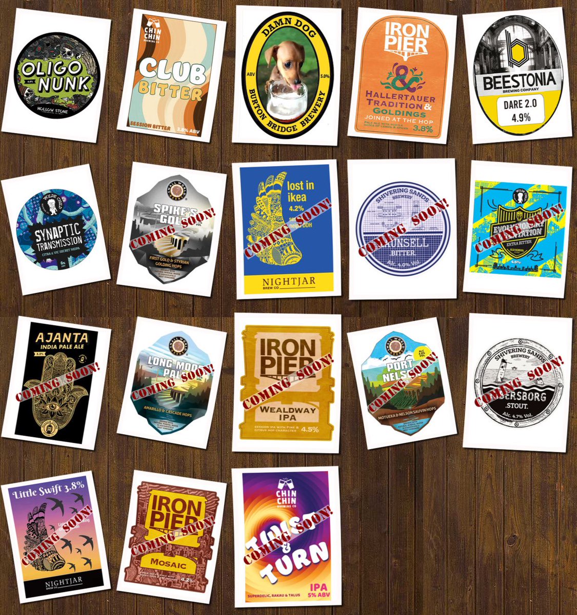 Beer Under The Clock (@beer_under) on Twitter photo Saturday Lunchtime 🍻
Beer Board: bit.ly/3n1eNM2
<a href="/HollowStoneBrew/">Hollow Stone BrewCo</a> <a href="/ChinChinBrewing/">Chin Chin Brewing</a> <a href="/Bridge_Brewer/">Burton Bridge Brewery</a> <a href="/ironpierbeer/">Iron Pier Brewery</a> <a href="/WildeChildBeer/">WildeChildBrewingCo.</a>
#RealAleFinder Saturday Lunchtime 🍻
Beer Board: bit.ly/3n1eNM2
<a href="/HollowStoneBrew/">Hollow Stone BrewCo</a> <a href="/ChinChinBrewing/">Chin Chin Brewing</a> <a href="/Bridge_Brewer/">Burton Bridge Brewery</a> <a href="/ironpierbeer/">Iron Pier Brewery</a> <a href="/WildeChildBeer/">WildeChildBrewingCo.</a>
#RealAleFinder