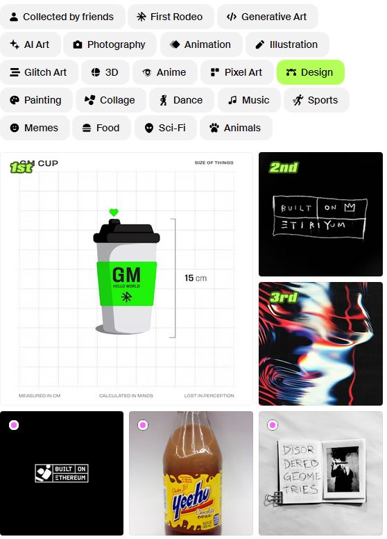 GM CUP✨
1st in the Design category on the <a href="/rodeodotclub/">Rodeo</a> 
#nft #design #ETH