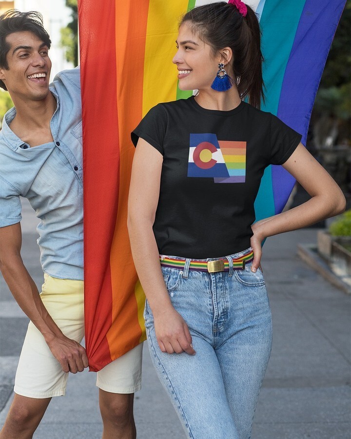 Stand tall and proud in our 'Colorado Pride - Women's Shirt'! 🌟 Embrace the spirit of love and unity with this empowering and stylish shirt! Let your pride shine through with every wear and show the world your true colors! 🌈💖 Join the movement and spr… instagr.am/p/DFz7kw2MMuW/