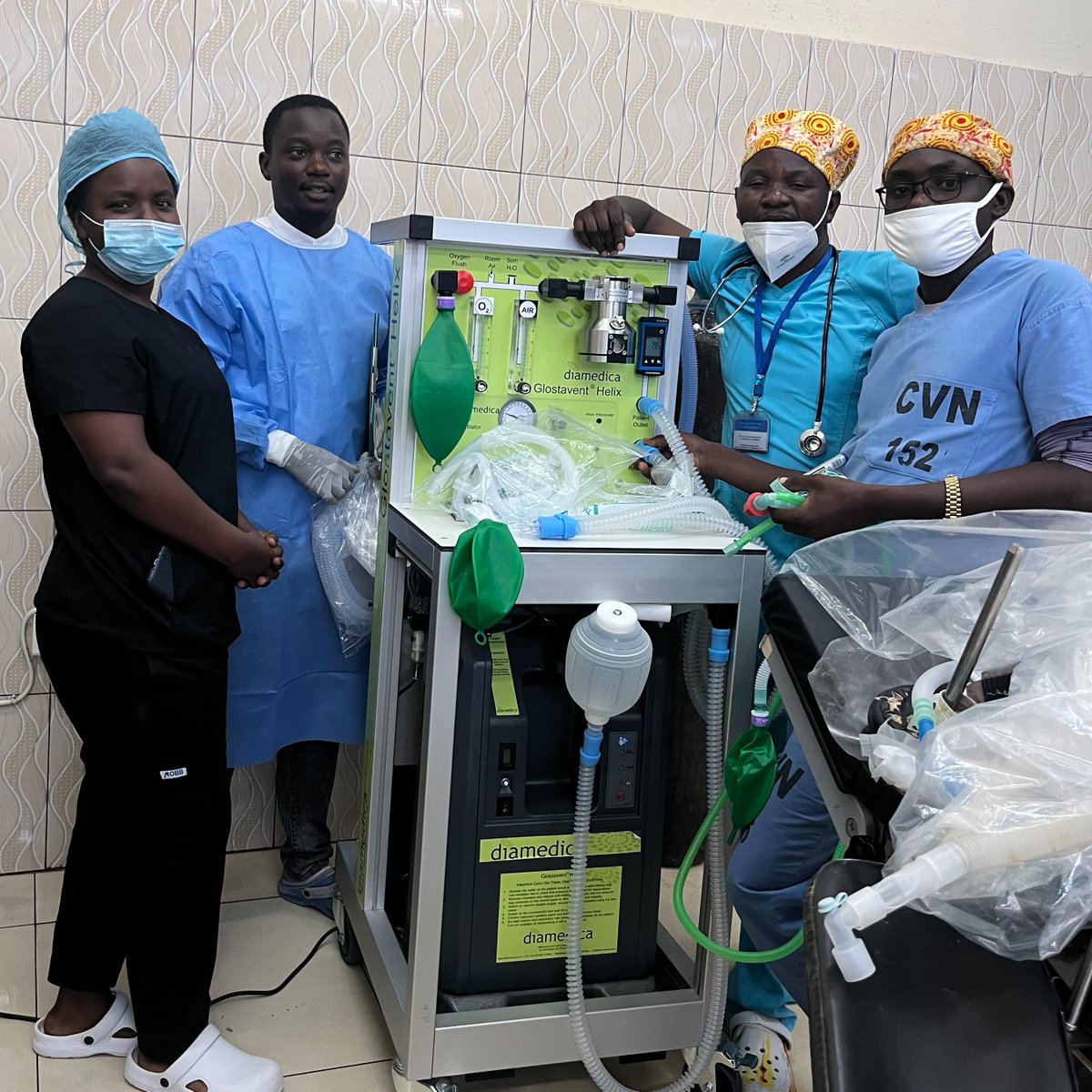 Thanks to our partnership with Partners for Equity, we were able to supply #Glostavent #anaesthesia machines to the Van Norman Clinic in #Burundi. In 2024 these anaesthesia machines supported over 225 #Caesarean sections per month, saving thelives of of mothers and their babies.