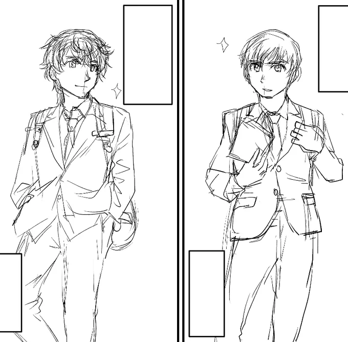 東京コミティアの無配ペーパーにイケメンを描いてます✨ 