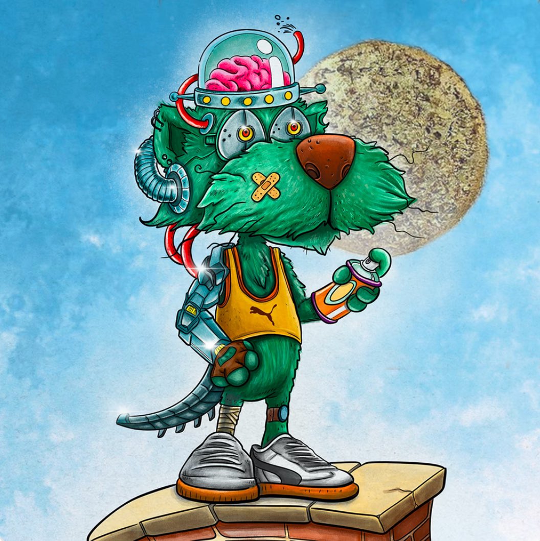 KULEMANAKASHI's tweet image. I have just bought this beauty 😻! I really like the artwork a lot and have been waiting for a long time ⏰ for a buying opportunity 💰💎. 

Author of this @PUMA piece is @Tma_420 from @FunkariNft 💥!

#Funkari #SuperPuma #1of1 #NFT