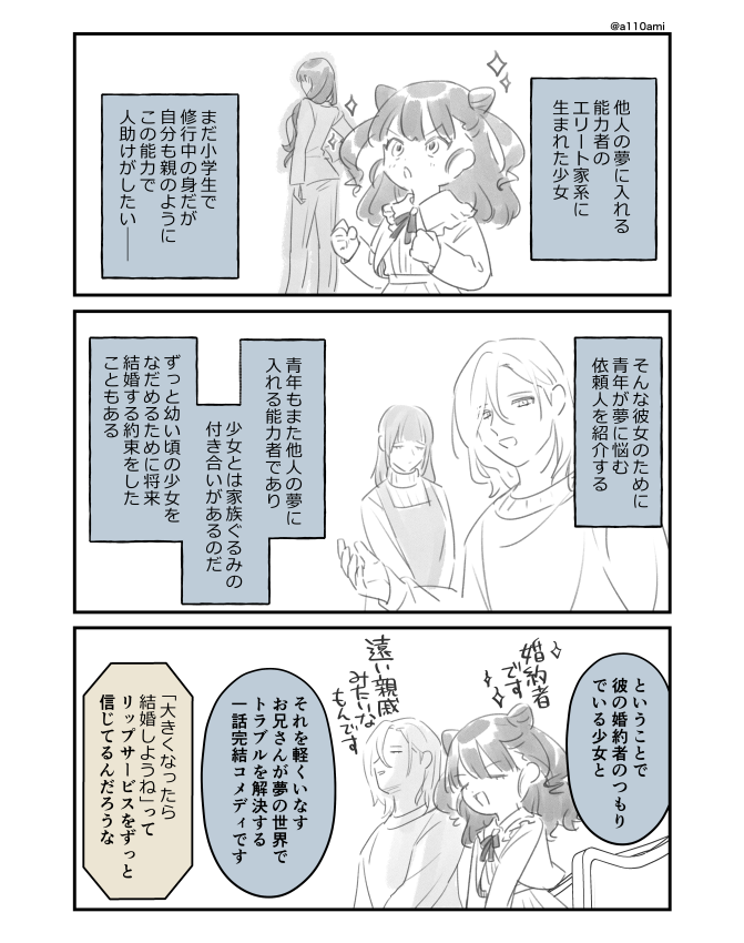 新連載を考える漫画家と編集のオリジナル漫画(のネーム )
尻軽な軽挙妄動お兄さんのおにロリ編(3/3) 