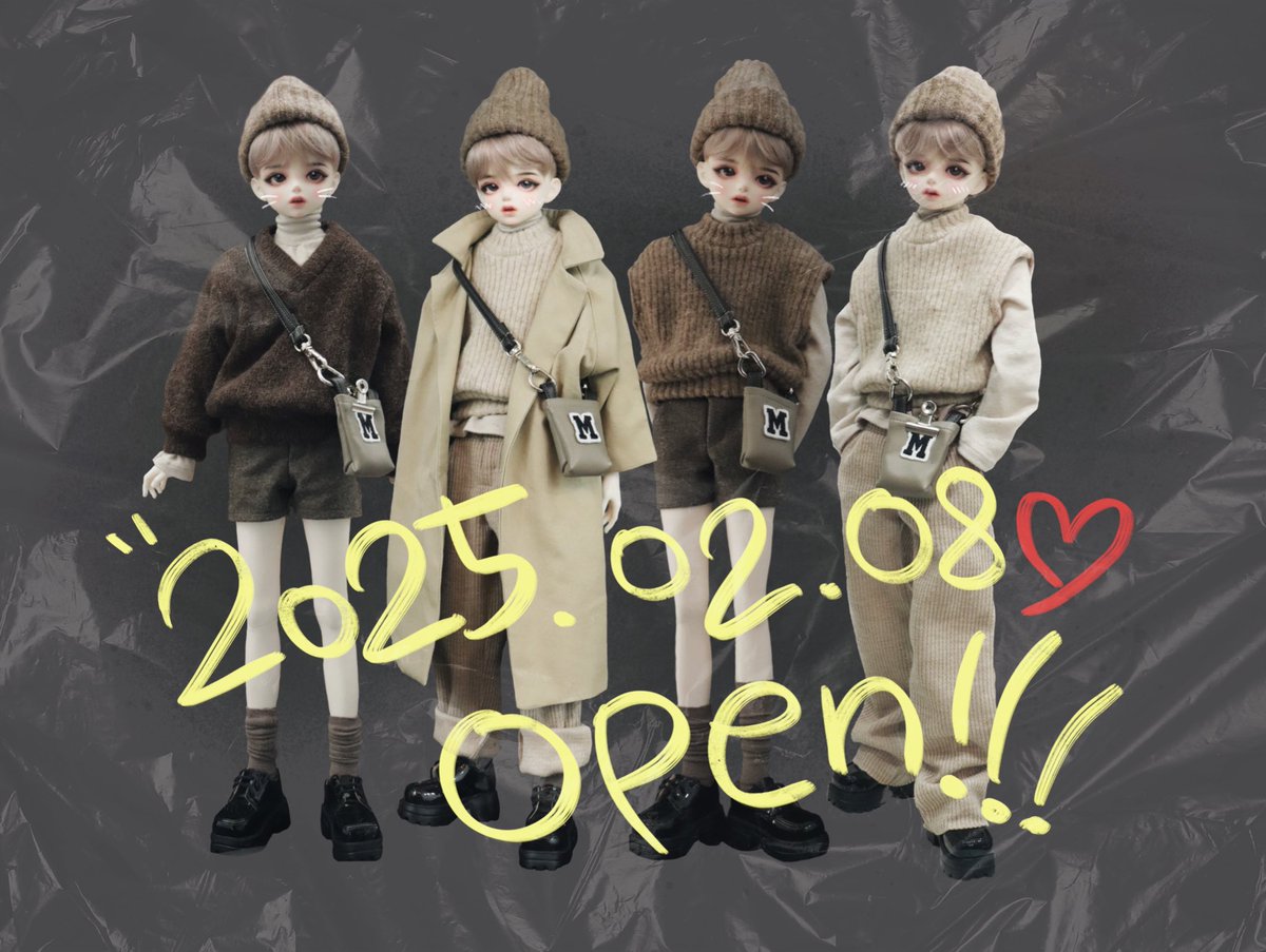 ◾msd /3.7 /sd9size 2월 오픈!
◾2025.02월08일(토)18:00부터
                  02월10일(월)20:00까지
◾상세 페이지 링크
m.blog.naver.com/warminside1/22…
◾팔로우+RT 해주시는 분 중
 한 분을 추첨하여 니트를 보내드립니다
◾추첨: 2월12일(수)🖤
이번에도 잘부탁드려요  감사합니다🖤