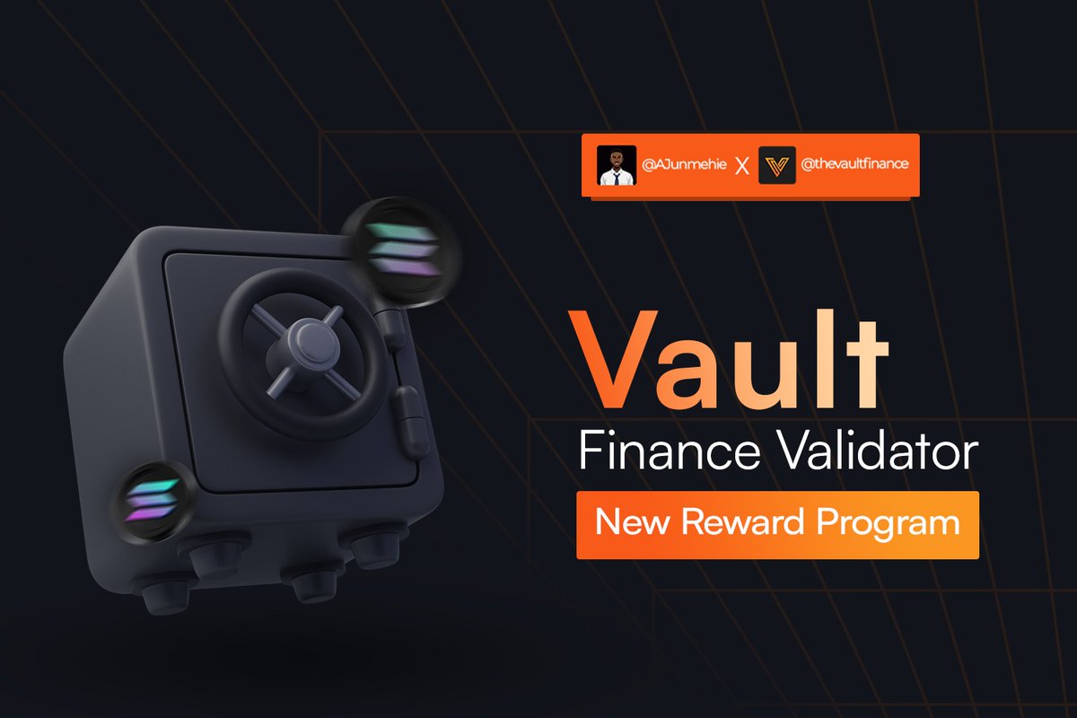 BRO JOHN (@ajunmehie) on Twitter photo Validators are like security guards for every blockchain network.
They put in a lot of effort to keep the network secure, so they should be rewarded.
<a href="/thevaultfinance/">The Vault on Solana</a> wants to give rewards to the validators on the Solana blockchain.
#mission0012
Check out to know better.๐งต Validators are like security guards for every blockchain network.
They put in a lot of effort to keep the network secure, so they should be rewarded.
<a href="/thevaultfinance/">The Vault on Solana</a> wants to give rewards to the validators on the Solana blockchain.
#mission0012
Check out to know better.๐งต