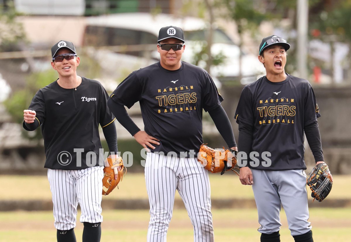 プロ野球】2025年2月8日 阪神キャンプ #糸原健斗 #大山悠輔 #熊谷敬宥