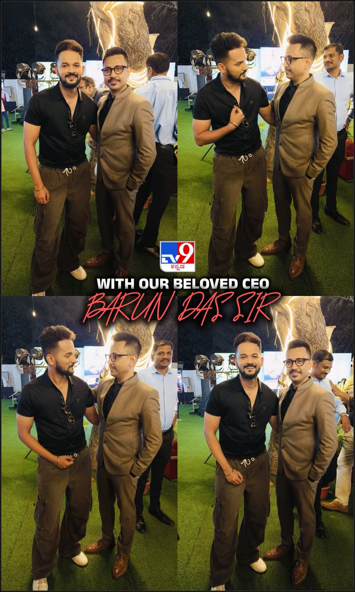 A true humble Leader! Gem of a person.💎
It was my pleasure to meet you, had some great time Last night.
Thank you <a href="/justbarundas/">Barun Das</a> Sir!🤗

#tv9kannada #tv9network
#Tv918thAnniversary