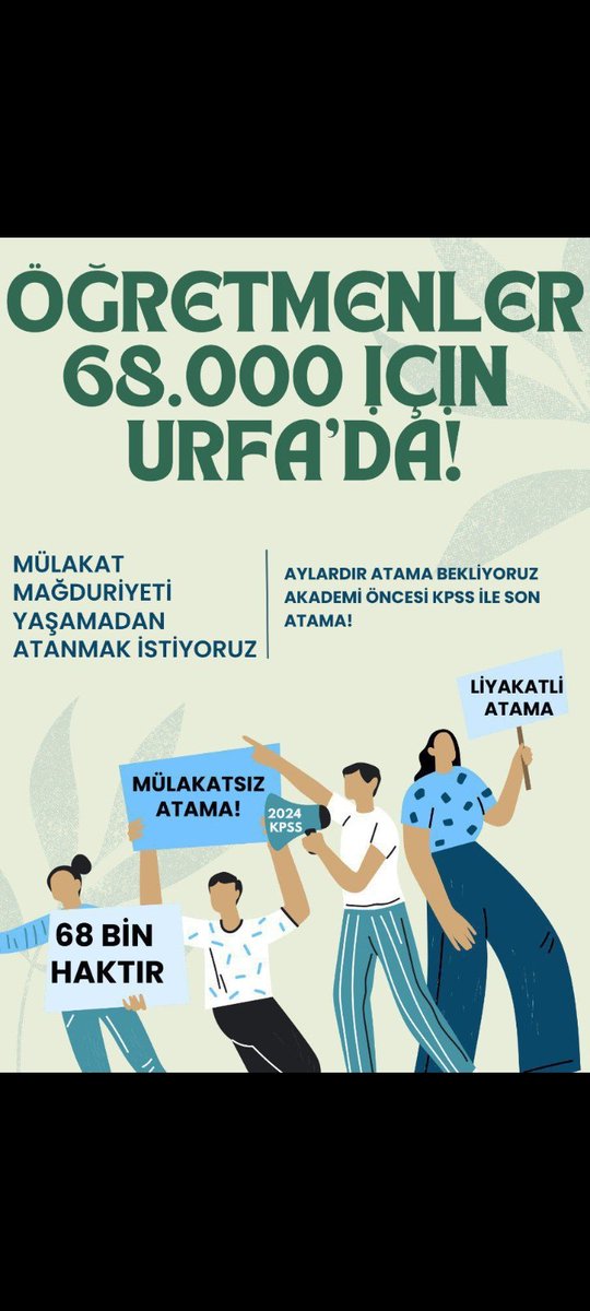 dnzery's tweet photo. #Urfada68BinÖğretmenAtaması https://t.co/14FbEp7spA
