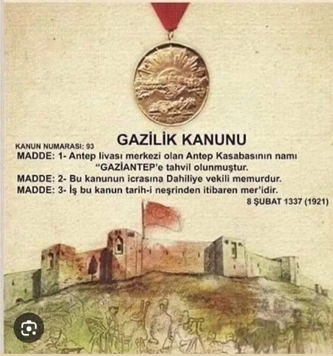 Tuncay TABUR (@tuncaytabur) on Twitter photo Gazi Şehrimize “Gazilik” unvanının verilişinin 104. yıldönümünde
 6317 şehidimizi saygı, minnet ve şükranla anıyor; Gazilik ünvanımızın 104. Yıl dönümünü kutluyorum. Gazi Şehrimize “Gazilik” unvanının verilişinin 104. yıldönümünde
 6317 şehidimizi saygı, minnet ve şükranla anıyor; Gazilik ünvanımızın 104. Yıl dönümünü kutluyorum.