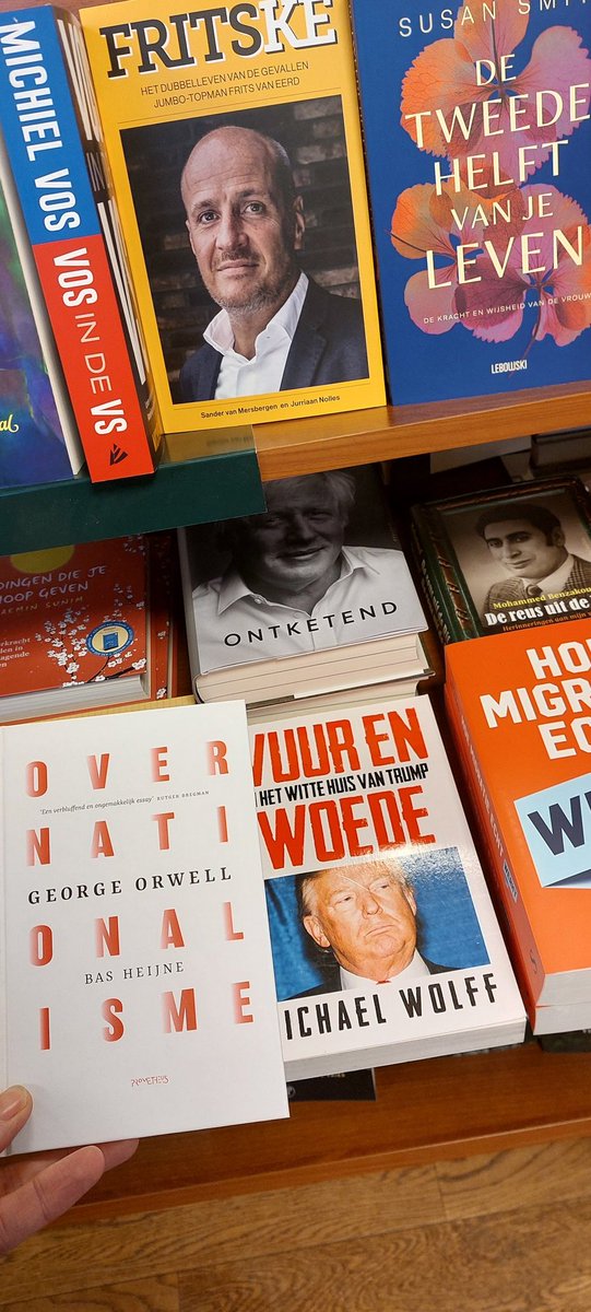 Over nationalisme!
George Orwell...
...gaat het om een nietsontziend geloof in een zaak of identiteit, waarbij alle middelen zijn toegestaan. Feiten en gezond verstand doen er niet langer toe. Partijdigheid bepaalt alles.
readshop.nl/boeken/over-na…