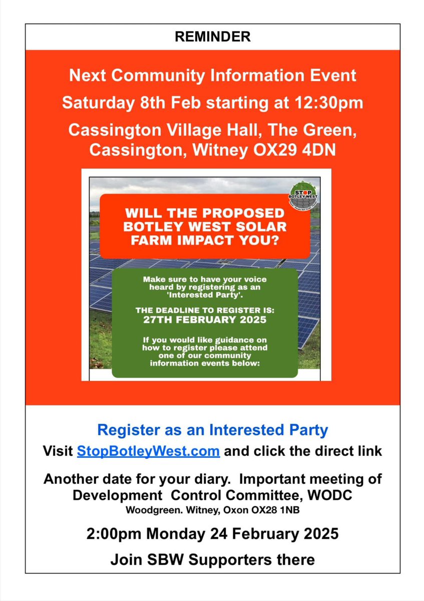 Stop Botley West Action Group tweet media
