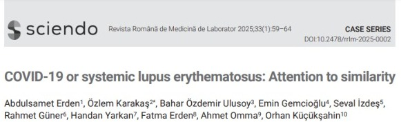 #COVID-19 or #SLE / #LUPUS: Attention to similarity. #Arthralgia and #myalgia may signal a #rheumatic disorder. Clinicians should consider both #infectious and non-infectious conditions resembling COVID-19, especially during the #pandemic go.shr.lc/4hrZS84 via <a href="/Shareaholic/">Shareaholic</a>
