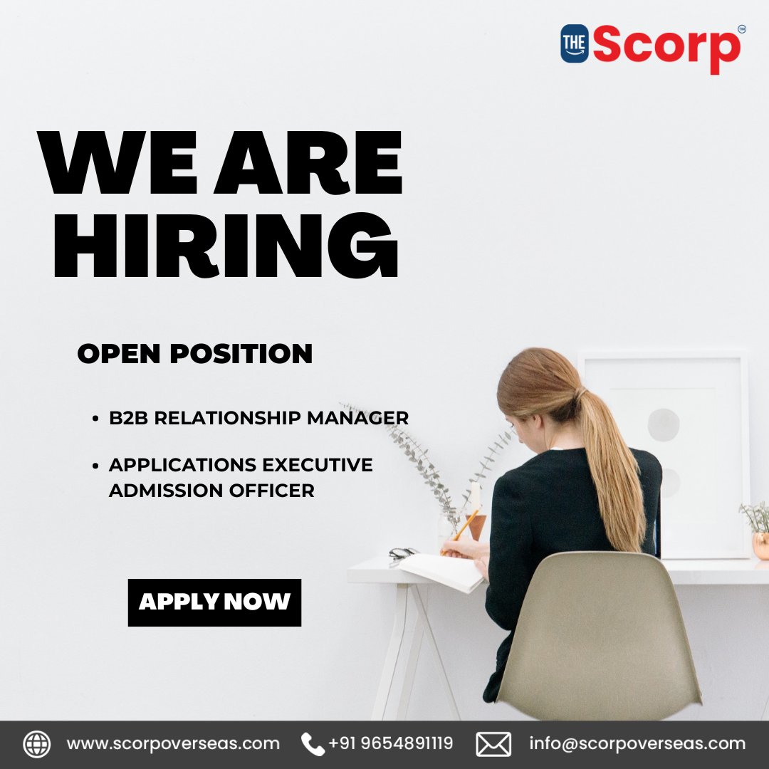 ScorpOverseas's tweet photo. We Are Hiring!

Join our team and take your career to the next level! We're looking for talented individuals to fill exciting roles. If you're passionate, driven, and ready to make an impact, we want to hear from you.

Apply today and be part of something great! #hiring https://t.co/K3kiWqfr3q