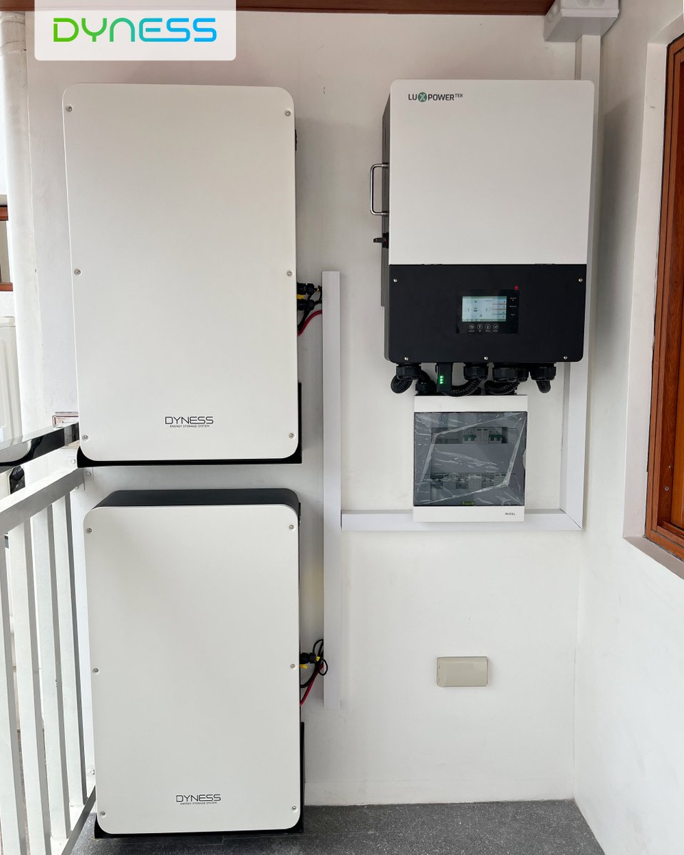 DynessESS's tweet image. 🌟 20kWh case: 2 Dyness Powerbox Pro + Luxpower 12K inverter! 🌍🔋

📍 Batangas, Philippines

✅ Clean energy for efficiency and a greener future.

Let’s brighten the world with renewables! 🌌💡

#DynessShowcases #PowerboxPro #CleanEnergy