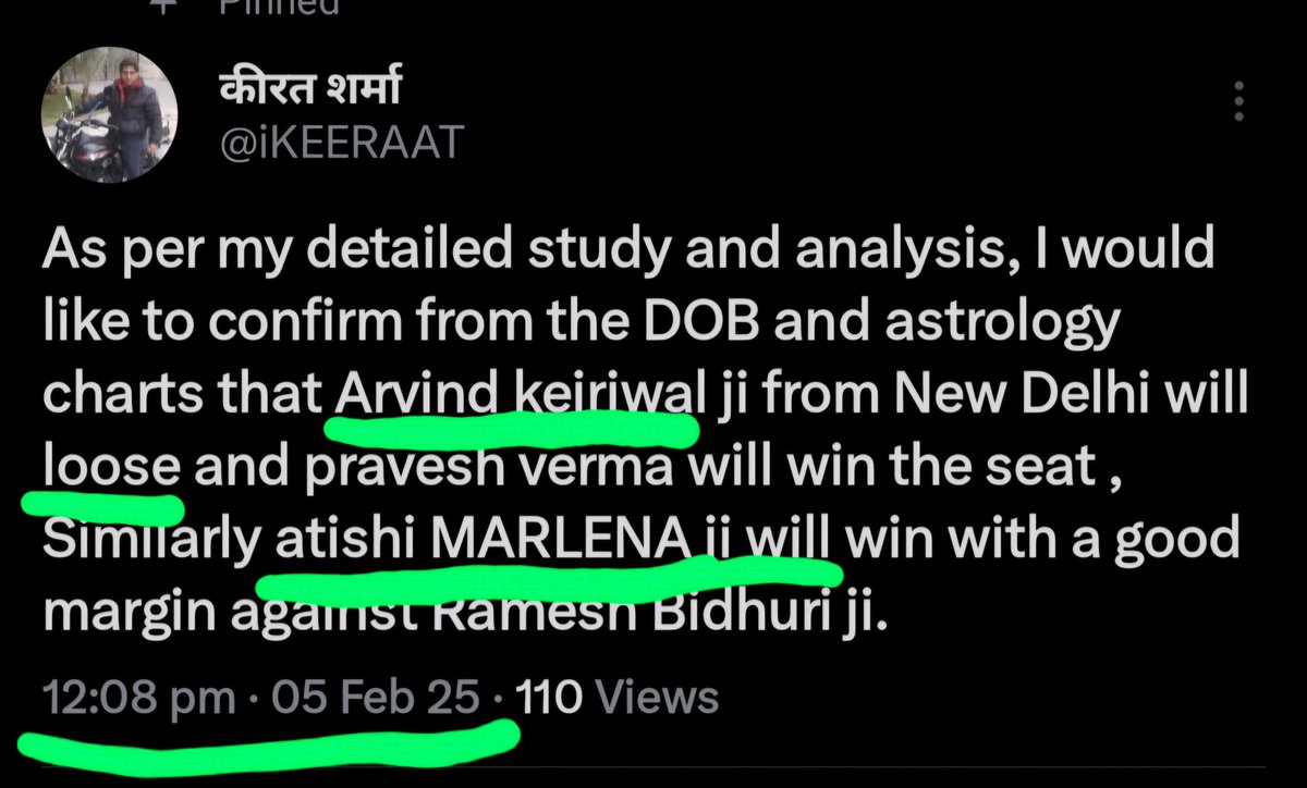 iKEERAAT's tweet photo. By the Grace of Shri krishna Here was  my analytical predictions, 
Which i was already declared on 5/2/25. congrats to the @AamAadmiParty @BJP4Delhi @INCIndia @narendramodi @rajnathsingh #DelhiElection2025 @aajtak @ZeeNews @IndiaTVHindi #ibes2025 @ajeetbharti  @SwatiJaiHind https://t.co/yThqI5J0Cy