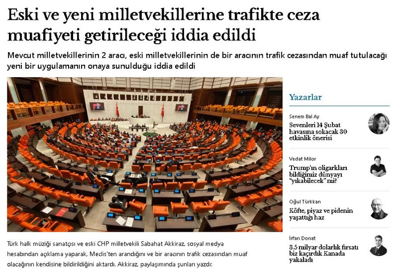 AhmetHakanakc1's tweet photo. Bir Sabahat Akkiraz çıkmaz mı?

Parayı Fakirler öder, Güçlüler ve Zenginler değil.
KANUNLAR, fakirler içindir, EGEMENLER için değil.

Vekillerin trafik cezalarından ÖMÜR BOYU muaf olmaları gündeme gelmiş. Plakaya yazılan cezalar ise TBMM tarafından ödenecekmiş

Ne rüşvet almaları, ne komisyon almaları, ne altın saatleri, ne nereden geldiği belli olmayan yüzlerce daireleri, ne RUS hayat kadınları iş görürken -HATA ile?- onları öldürmeleri, ne RABİA NAZlar ne de başka şeyler onları MAHKEME önüne çıkarabilir.

Dokunulmazlardır

Ama trafik radarları BUNU BİLMİYOR.

Devlet milleti soymayı kendine geçim yolu bellediğinden İŞLEK yollara tuzaklar kuruyor ve "Deli Dumrul misali geçene bir geçmeyene iki" ceza yazarak ACAİP paralar basıyor. Ancak bu KAMERALAR vekil, mafya, vatandaş, zengin, fakir diye ayıramadığından yanlışlıkla VEKİLLERE de ceza kesebiliyor.

Şimdi bir genelge ile VEKİLLERİN -eski vekillerin de- TRAFİK cezalarından istisna edilmesi kararı alıyorlarmış. 

Mevcut vekillerin 2 arabası muaf olacakmış. Eeee tabi vekilimizin karısı da muaf olmalı ki vekilimizi mutlu edebilsin.

Her şey de olduğu gibi TRAFİK'de de kanunlar güçlüleri bağlamıyor.

Zeyl 1: ŞERİATIN mantığı ADALETTİR. Devlet ADALETİ tesis etmekle yükümlü kurumdur. KİMSE adaletin İSTİSNASI olamaz. PEYGAMBERİN kızı bile.
Şeriata milleti düşman etmeleri sebepsiz değildi.  

Zeyl 2: CHP'li vekil Sabahat Akkiraz hanım bu işe İTİRAZ ETMİŞ ve ben cezalarımı vatandaşa ödetmem demiş. Koca AK PARTİ'den 1 tek VEKİL çıkar mı diye ümitle bekliyorum.

https://t.co/OOA3QSN5AL

https://t.co/Pnj08x99he