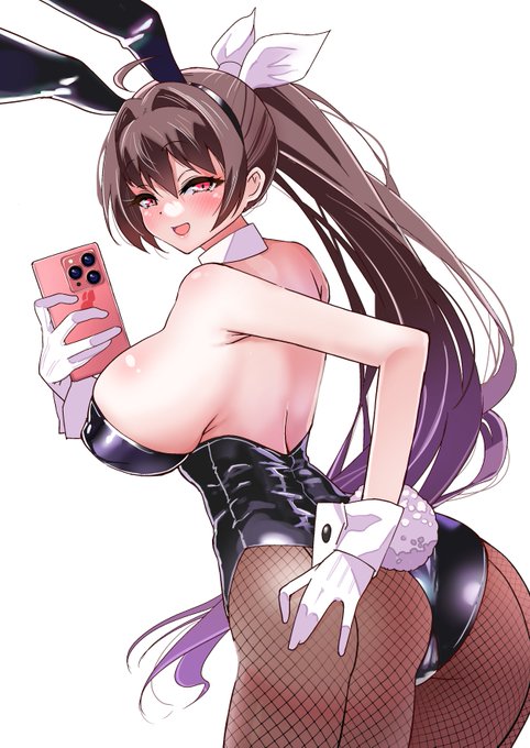 自撮りバニーガール 