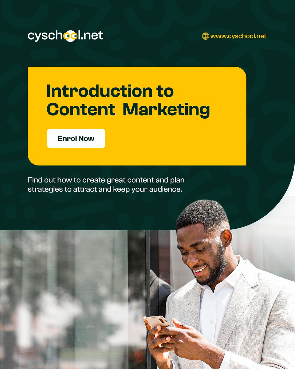 cyschooldotnet's tweet photo. Do you want to know how to make content that gets people to buy? 

Enrol for FREE now! Offer available from February to April—start learning today!

Visit https://t.co/u4TPHSqsII  to enrol now

#CySchool #ContentMarketing #ContentCreator #ContentWriting https://t.co/ednfe4CeS5