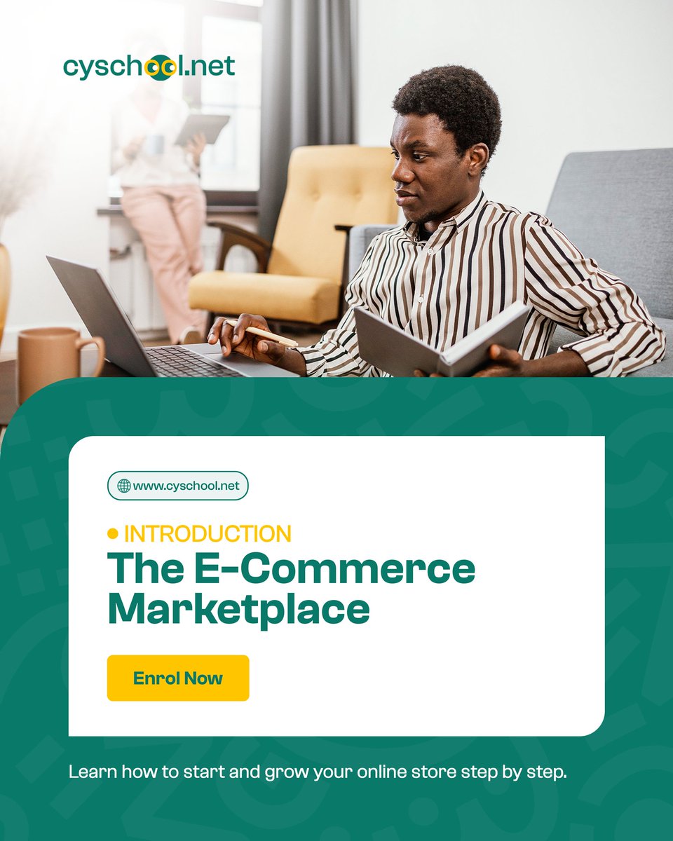 cyschooldotnet's tweet photo. Are you interested in knowing how to sell online? Our "Introduction to E-Commerce Marketplace" course will help you set up an online store, find successful products, and grow a profitable business.
Enrol for FREE now! Visit https://t.co/u4TPHSqsII

#CySchool #Ecommerce #Online https://t.co/mJWus1N2Zf