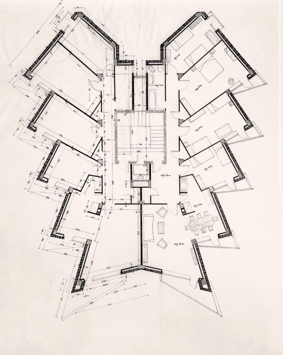 We should create more apartments with plans like this

By Robaldo Morozzo della Rocca, Genoa, 1962