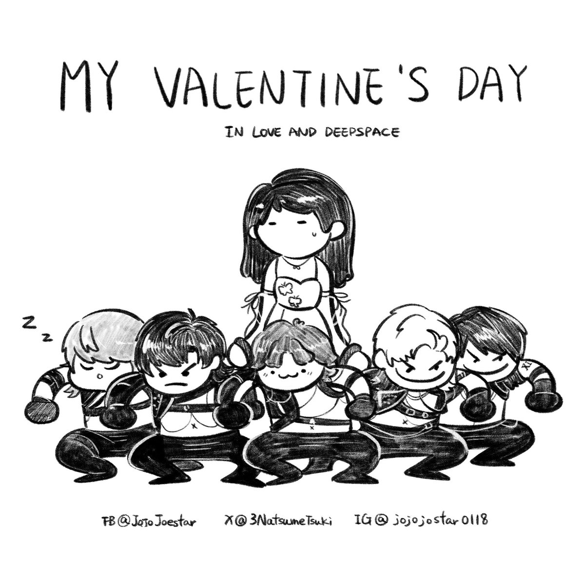 3NatsumeTsuki's tweet photo. 💝我的情人節🐺🐺🐺🐺🐺
MY VALENTINE’S DAY…..

#恋と深空 #戀與深空 #恋与深空  #LoveandDeepspace #러브앤딥스페이스 #黎深 #レイ #Zayne #祁煜 #rafayel #ホムラ #沈星回 #xavier #セイヤ #秦徹 #秦彻 #シン #Sylus #夏以昼 #夏以晝  #マヒル #Caleb https://t.co/SdtDp25x5Q