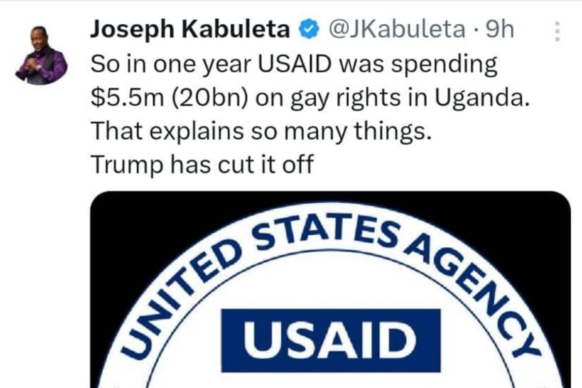How?
Yet everyone in government is distancing themselves from Gay/LGBTQ in Uganda yet recieving 20b annually. 😂

Uganda isn't a country 😂🙌👇