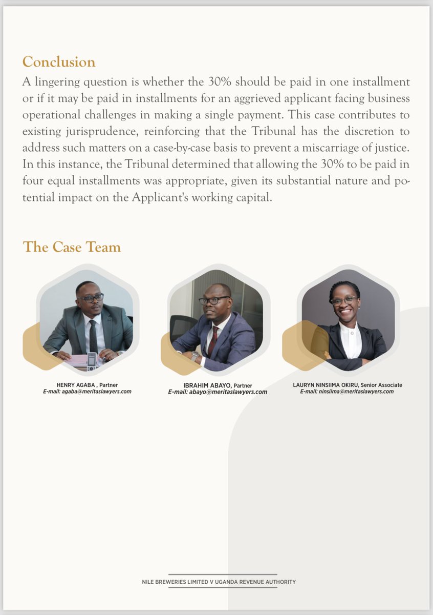 MERITAS ADVOCATES (@meritaslaw) on Twitter photo We digest this case in which the Tax Appeals Tribunal determined that the statutory 30% security Deposit required of every tax payer who contests a tax assessment before the Tax Appeals Tribunal can be paid in installments. We digest this case in which the Tax Appeals Tribunal determined that the statutory 30% security Deposit required of every tax payer who contests a tax assessment before the Tax Appeals Tribunal can be paid in installments.