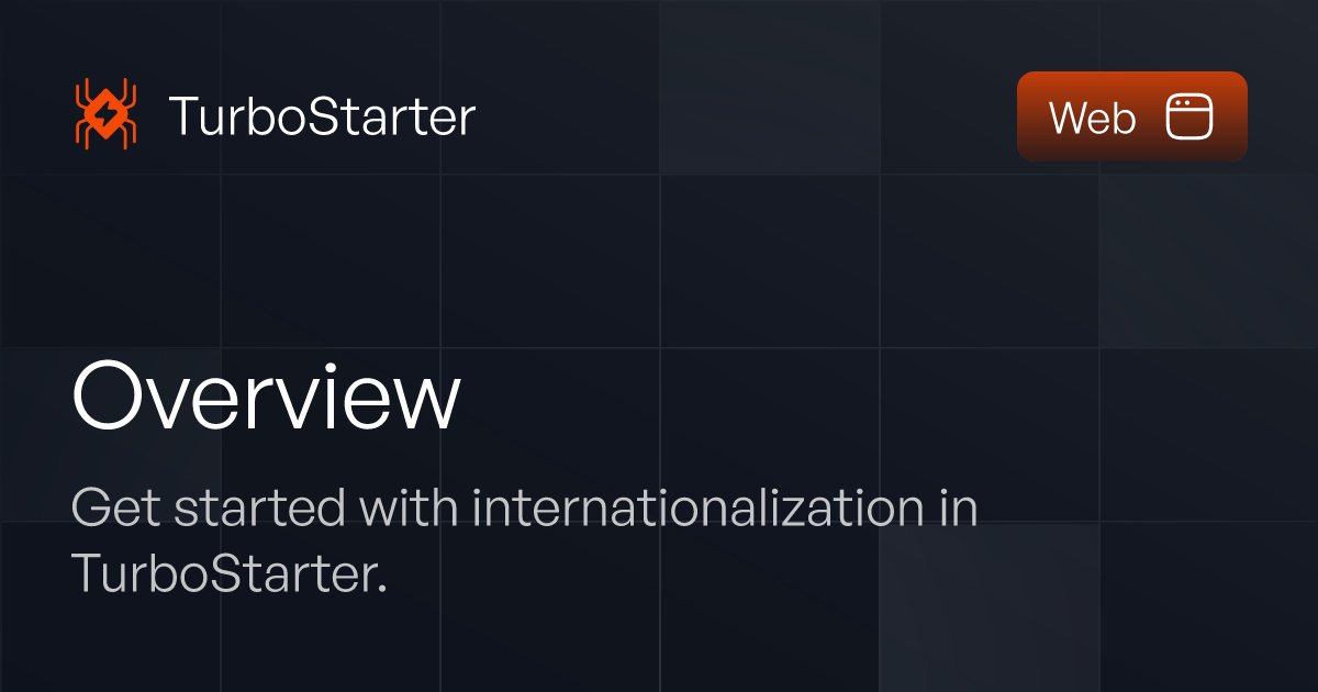 Bart ⚡ (@bzagrodzki) on Twitter photo I just shipped i18n to <a href="/turbostarter_/">TurboStarter</a> 🔥
Want to translate your web app, mobile app and browser extension AT ONCE?
Check it out 👇
#buildinpublic I just shipped i18n to <a href="/turbostarter_/">TurboStarter</a> 🔥
Want to translate your web app, mobile app and browser extension AT ONCE?
Check it out 👇
#buildinpublic