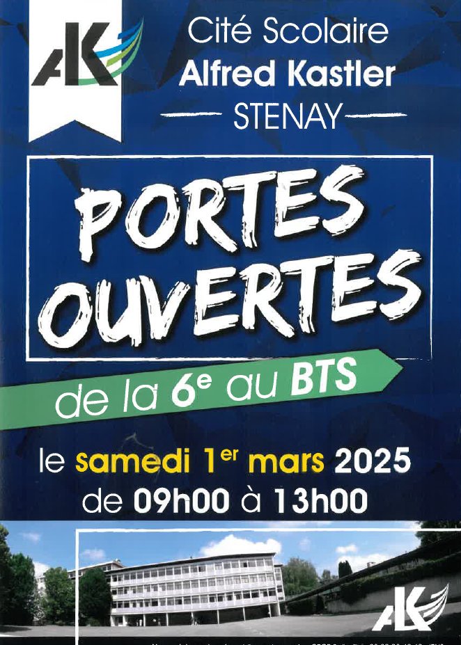 Prochainement à la Cité Scolaire : Les portes ouvertes ! Venez nombreux 🤩