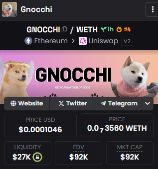 Gnocchi tweet media