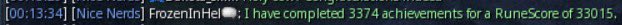 FrozenInHell's tweet photo. 1000% enrage solo Zamorak complete and with it max Runescore. Just a week to enjoy it before the new combat achievements are released @RuneScape https://t.co/lvpaeomcpj