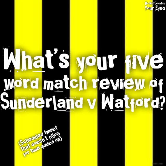 Do Not Scratch Your Eyes Watford FC Podcast 🐝 tweet media